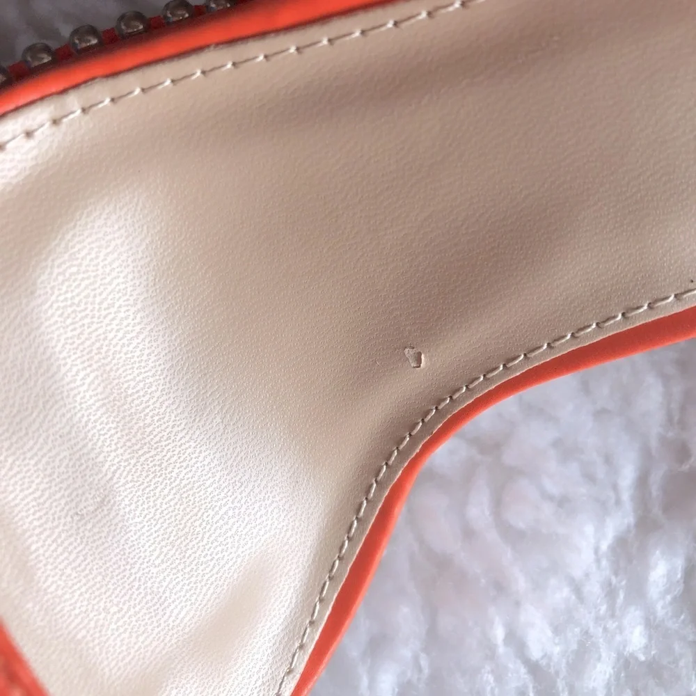 Wild Diva Square Toe Studded Sole High Heel - Picture 7 of 7
